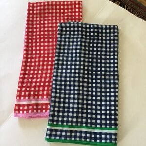 2  Gingham Scarves